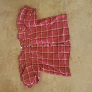 Madewell plaid top